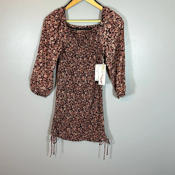 Jessica Simpson Dresses & Skirts - Jessica Simpson Kentucky Derby Floral Smocked Dress Size Small NWT